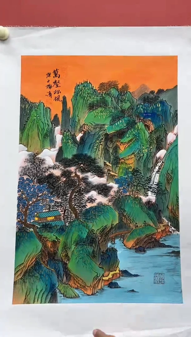 国画梅清-2.7平尺-山水