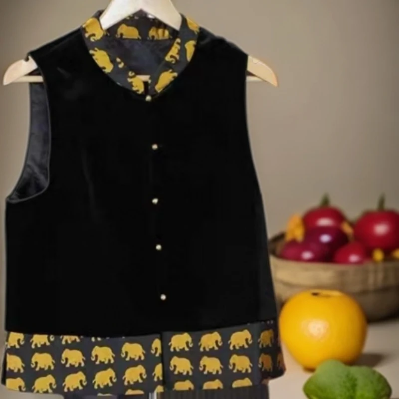 花边金象时尚百搭马甲