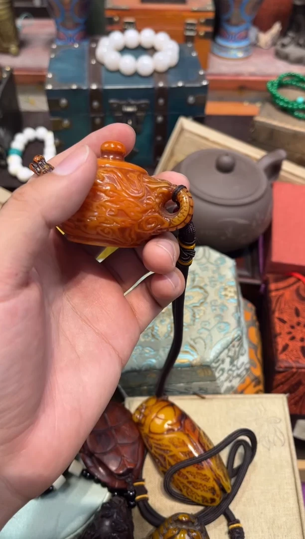 未镶嵌蜜蜡裸石Q刘哥高端专属精品10