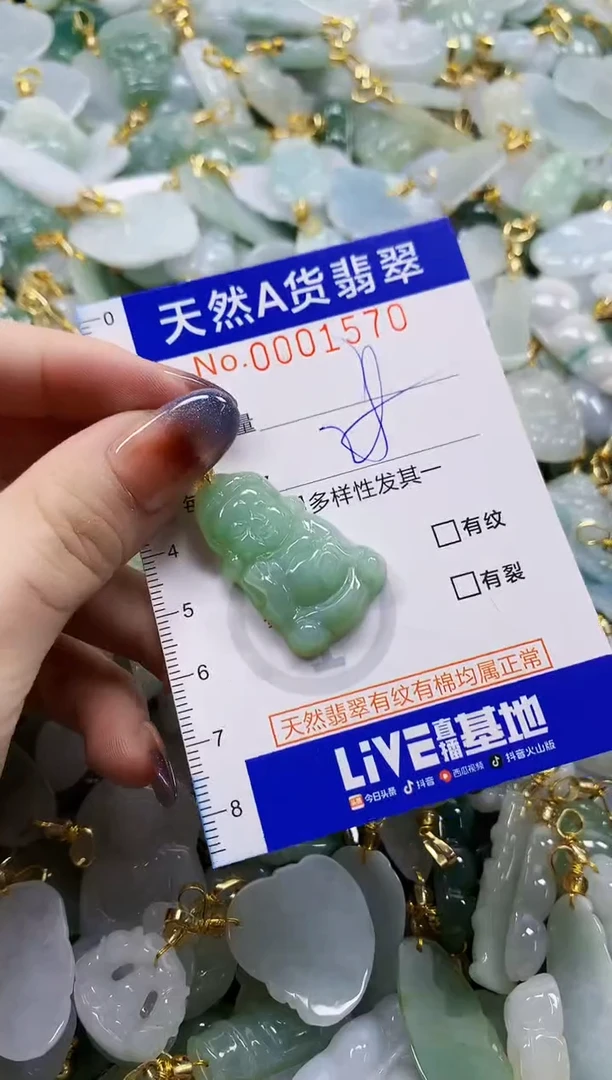 颈饰未镶嵌翡翠天然A货翡翠