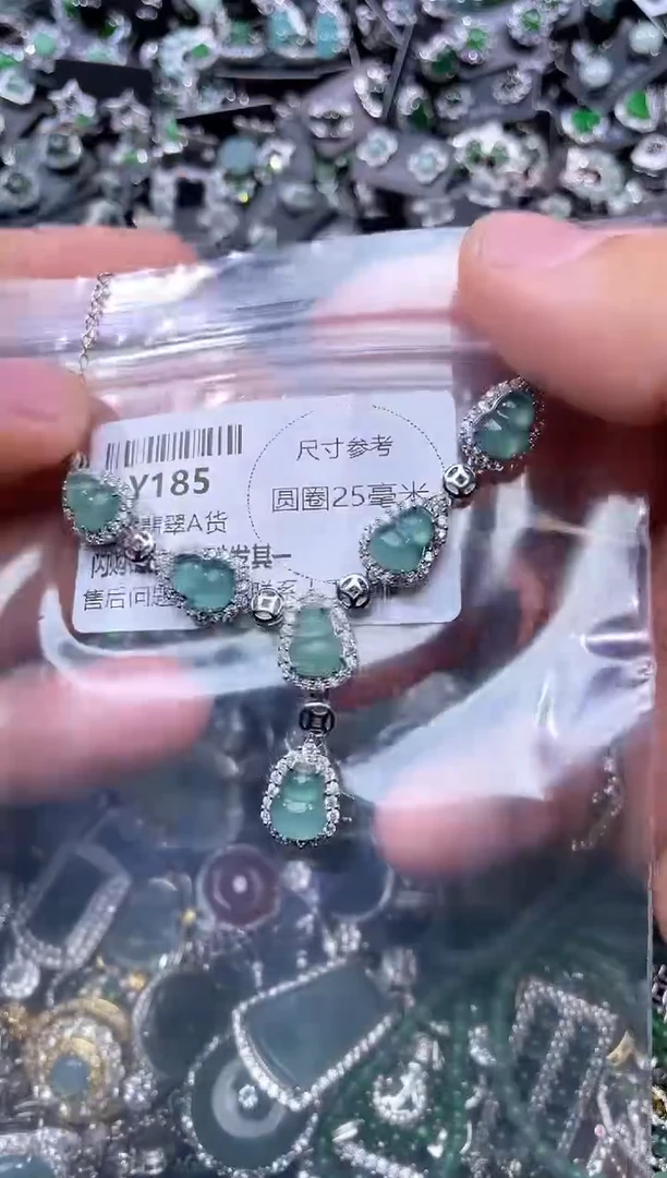 【闪购商品】翡翠颈饰未镶嵌Y185项链
