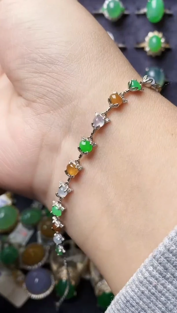 银S925镶嵌戒指翡翠0530