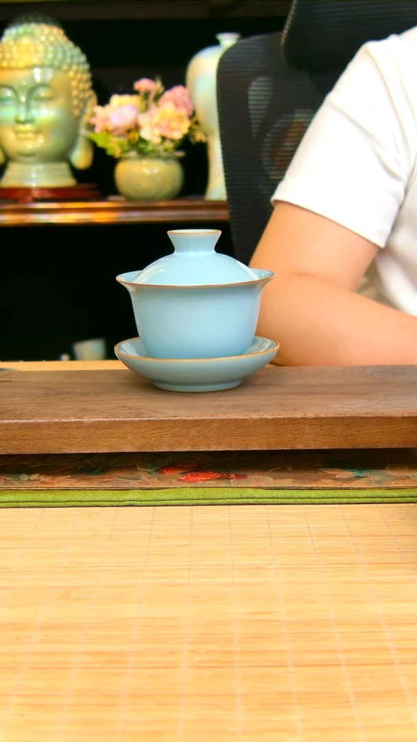 瓷片元宝盖碗原矿一级品