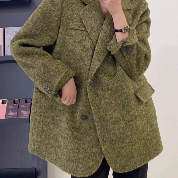 24年终活动短款双面手缝羊毛大衣