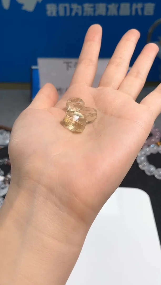 【闪购商品】水晶手链未镶嵌86号柠檬黄水配件