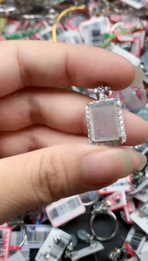 银S925镶嵌戒指翡翠天然A货缅甸翡翠