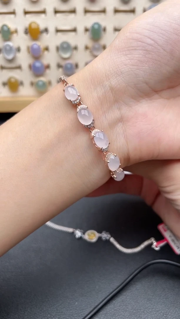 【闪购商品】翡翠戒指银S925镶嵌一物一证一礼盒