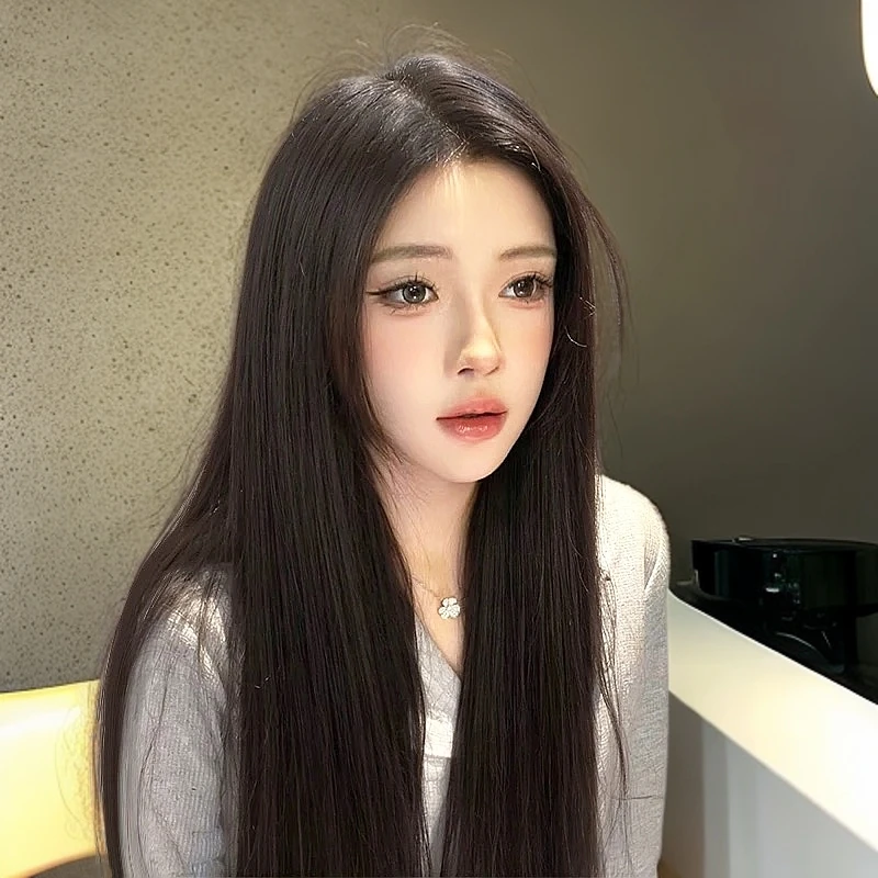 一片式生物膜补发片假发片女真人发丝蓬松增发量遮白发减龄少女