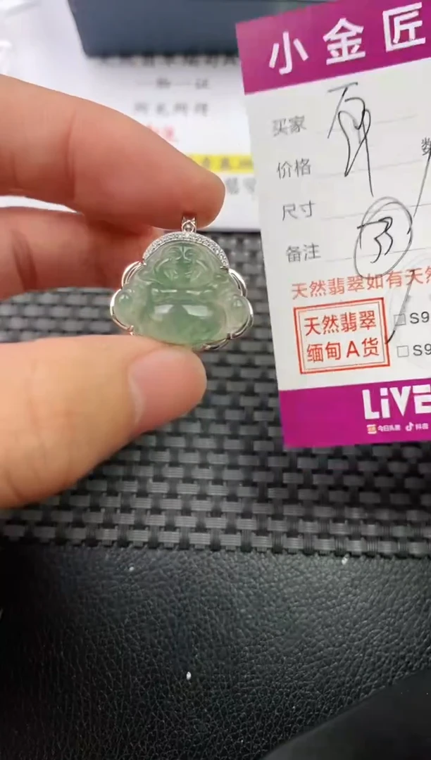 翡翠银S925镶嵌颈饰·