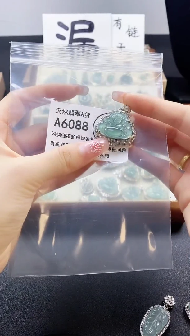 【闪购商品】翡翠颈饰未镶嵌天然翡翠A货8888