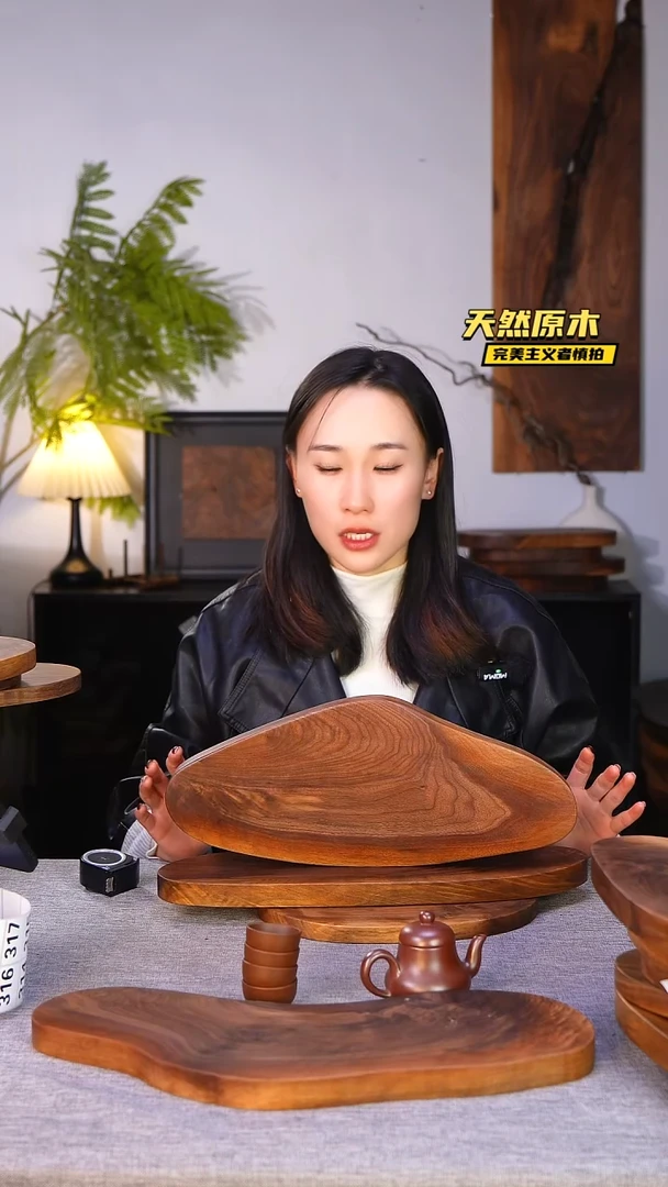 木北美黑胡桃原木.干裂疤结不属于商品质量问题完美主义者慎拍