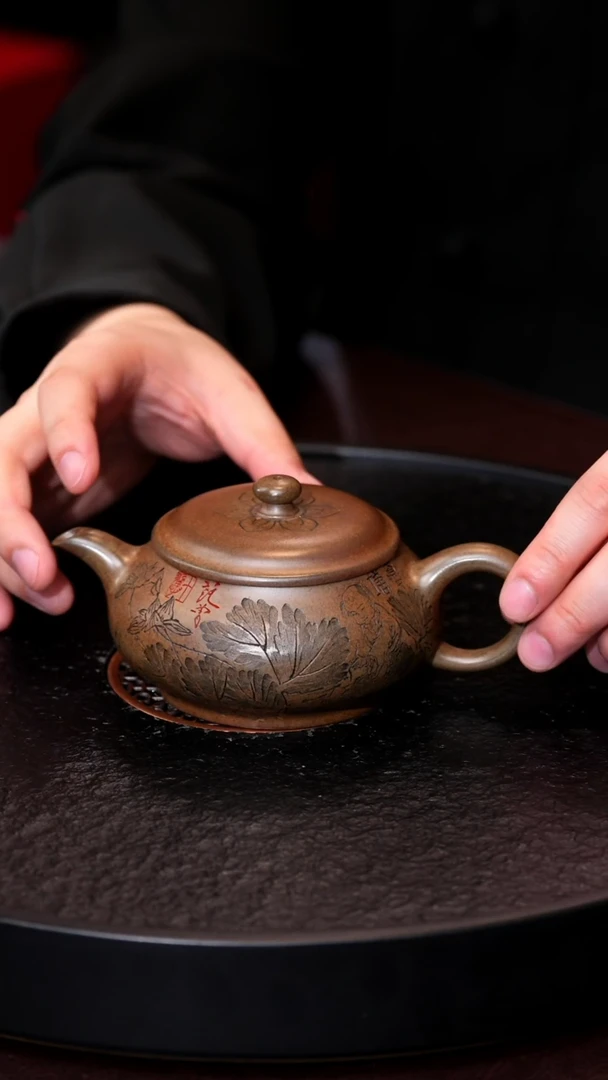 茶壶紫砂jy 明炉 曼希梨皮 260
