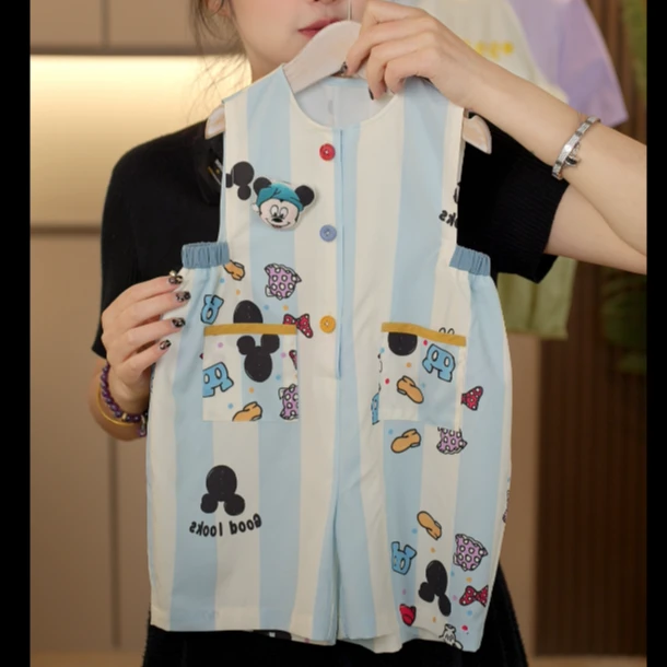 【可爱加倍】幂姐2025原创儿童可爱风连体外穿渔夫裤MJX256190