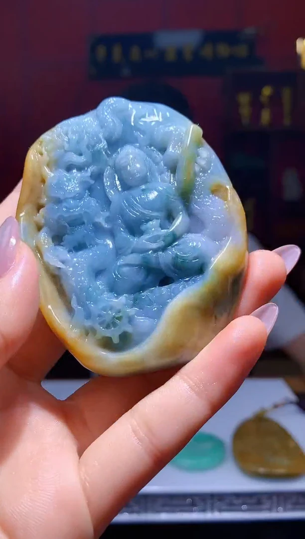 定制翡翠未镶嵌1088hm-毛货挂件106