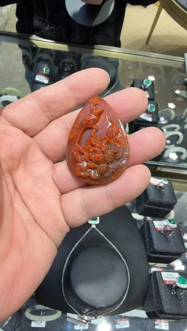 颈饰银S925镶嵌南红玛瑙扬*多样性发一