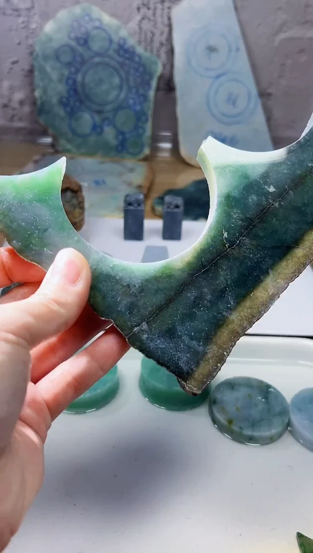 裸石翡翠天然翡翠A货余 南 903