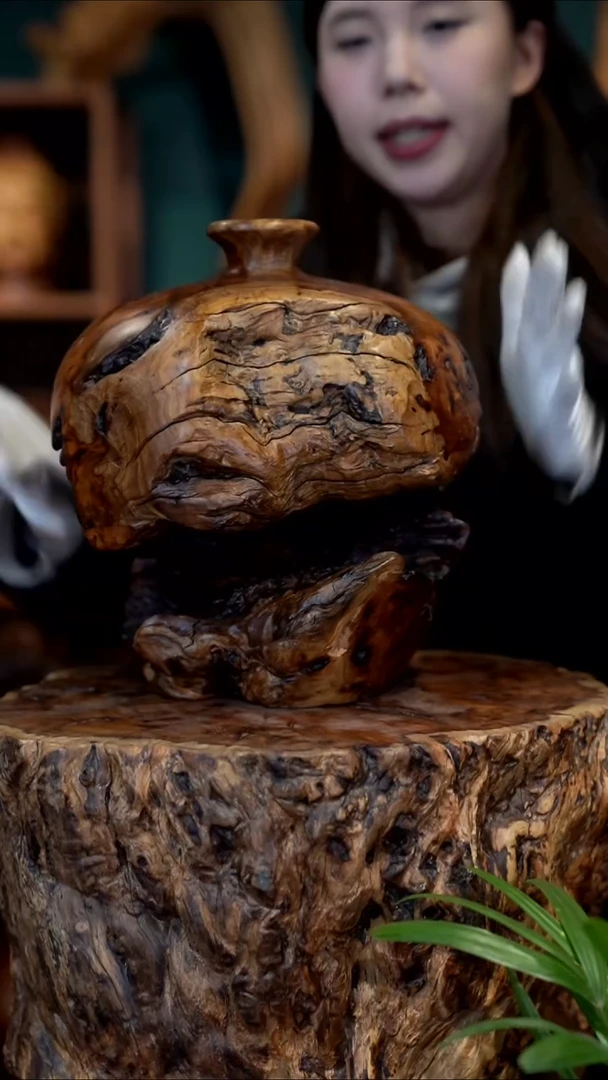 木雷击枣木平安瓶