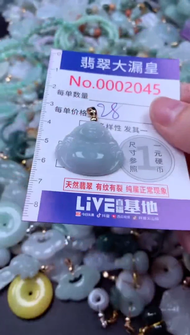 吊坠(不含链)未镶嵌翡翠2045