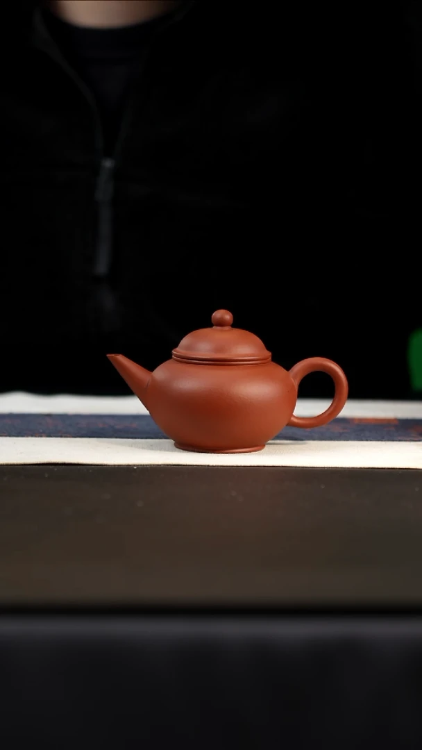 茶壶紫砂朱砂红泥水平，150cc