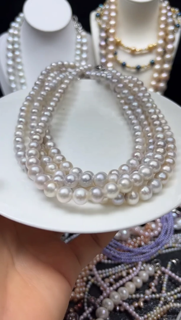 淡水珍珠未镶嵌颈饰多人