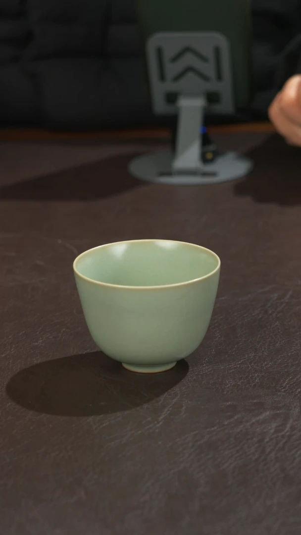 瓷宣宝汝瓷原矿原釉手工作品