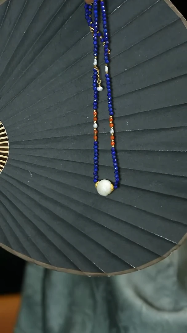 【闪购商品】青金石项链未镶嵌支持48小时鉴赏