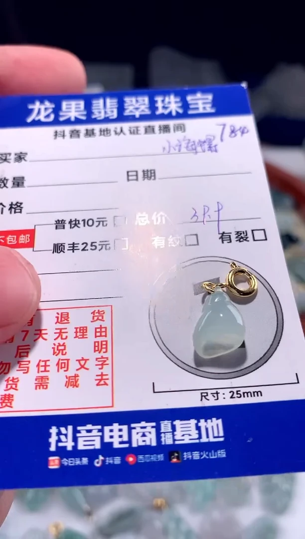 【闪购商品】翡翠颈饰未镶嵌小海螺784