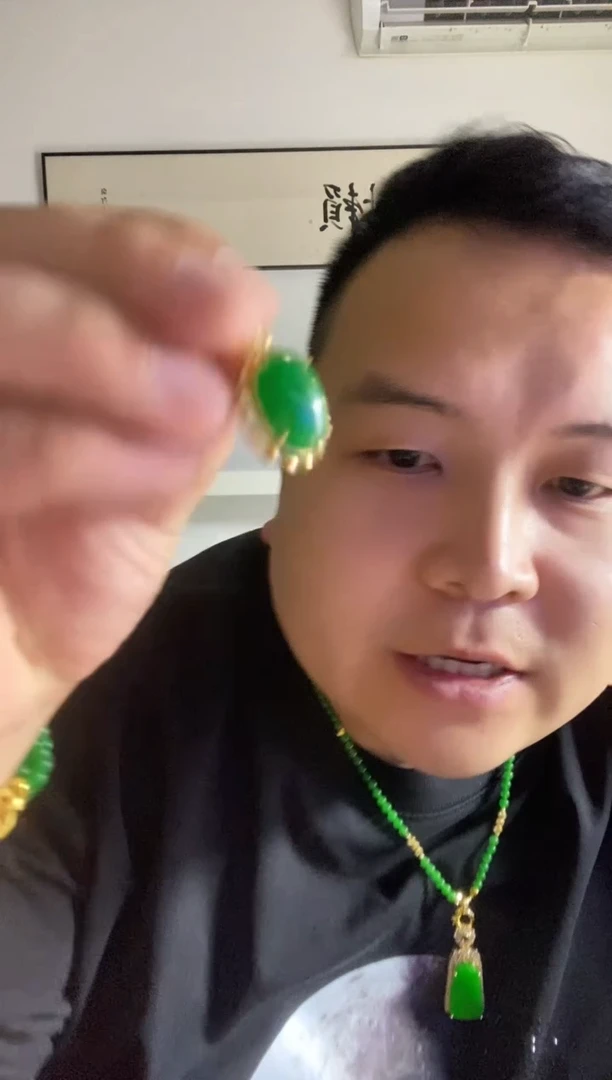 翡翠未镶嵌颈饰103蛋面