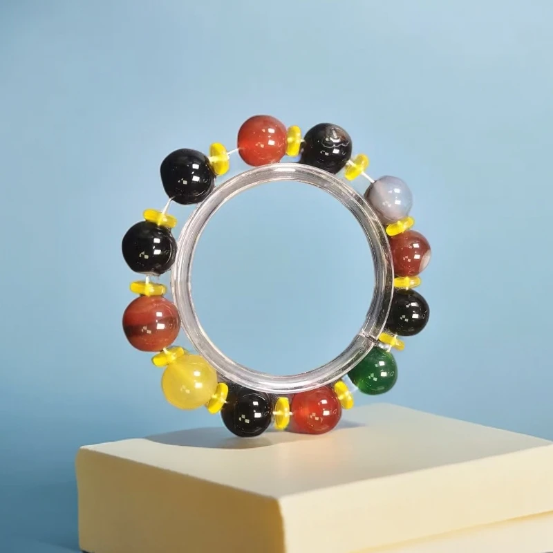 C302阿拉善多宝玛瑙卡1.4单圈手串