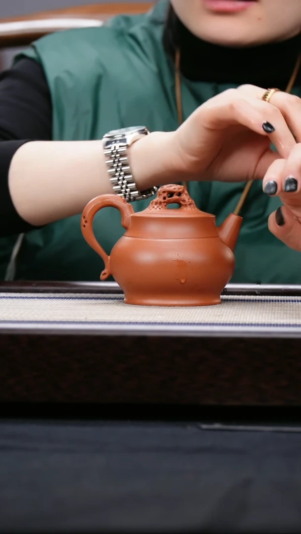 【闪购商品】紫砂茶壶赵桩朱泥 寻香壶