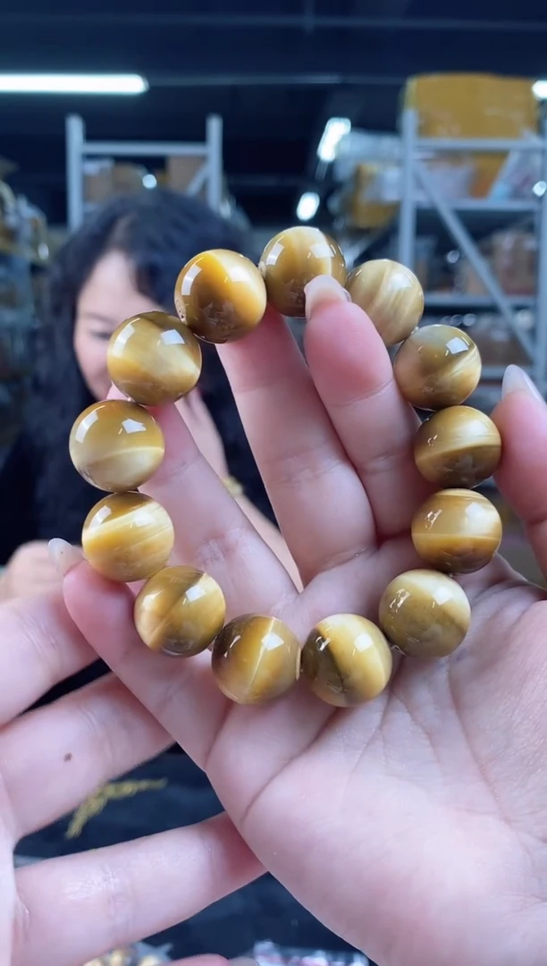 【闪购商品】木变石（虎睛石）手串未镶嵌多样性发其一颜色微差