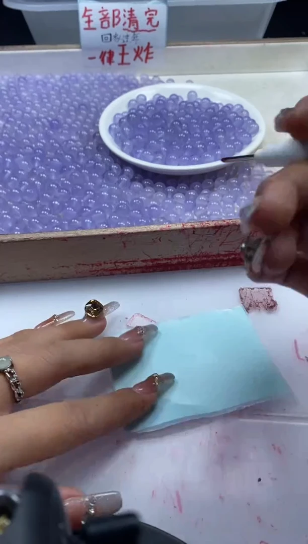 【闪购商品】玛瑙/玉髓颈饰未镶嵌w2162冰仙紫8mm*30颗