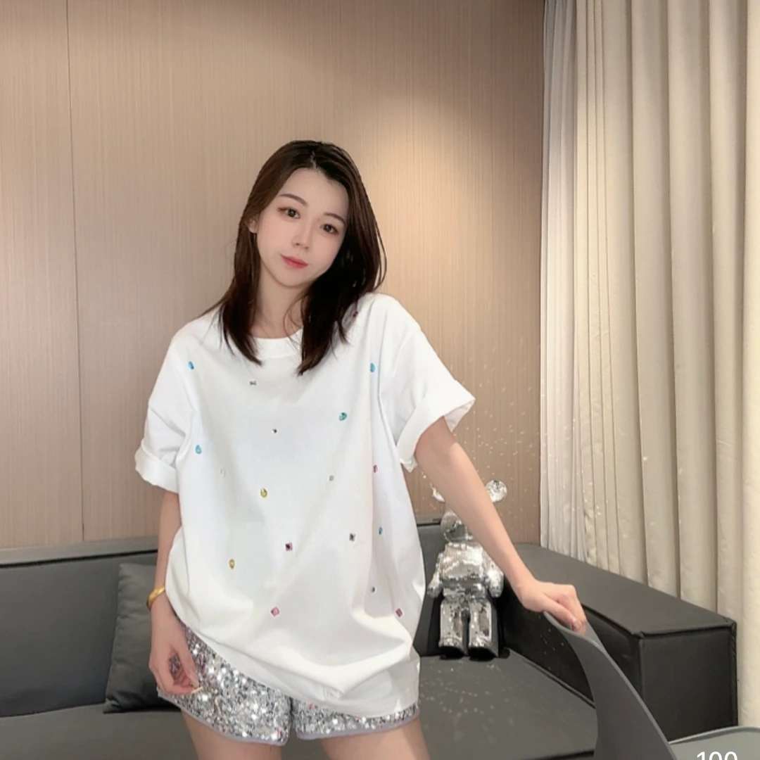 K301-500纯棉短袖印花短袖美式休闲夏季T恤百搭25