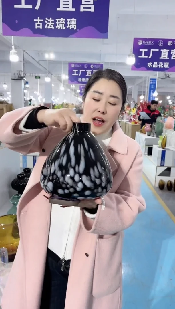 【闪购商品】玻璃唐总花瓶厂微瑕-80XT1