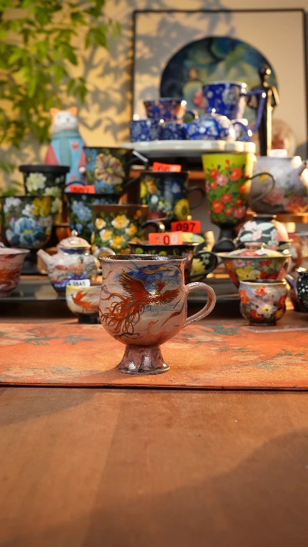 瓷片景德镇手工手绘407