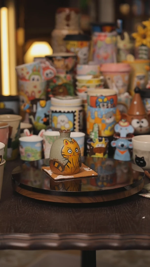 随机景德镇釉下彩绘设计师款式陶瓷