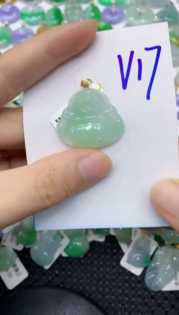 翡翠18K金镶嵌颈饰111111111