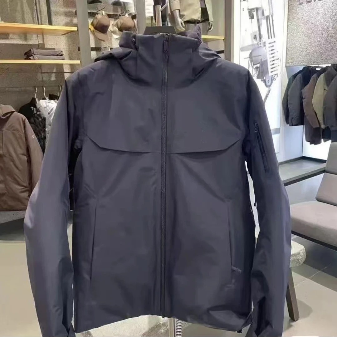 2025年潮流轻奢潮男MC连帽可拆卸带雪裙鹅绒冲锋羽绒服