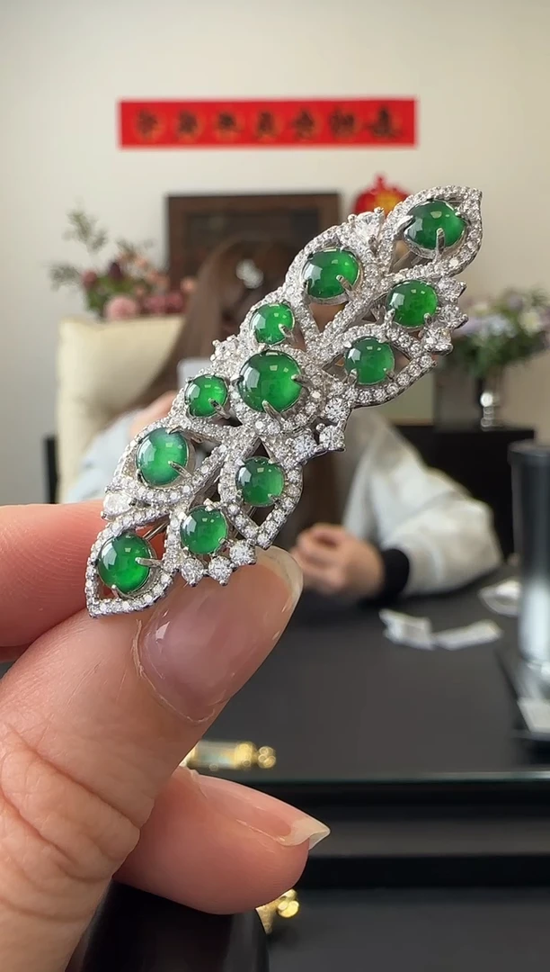 【闪购商品】翡翠吊坠(不含链)银S925镶嵌没有鉴赏期