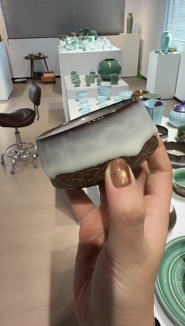 青瓷手工茶器包邮