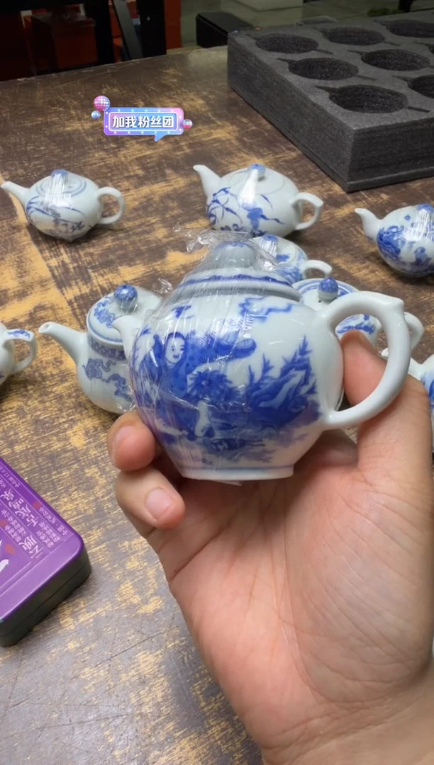 蒙**源小雅刘海戏金蟾壶