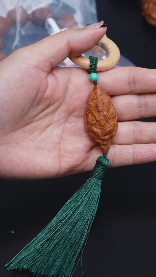 吊坠橄榄核2.2风景观音单籽