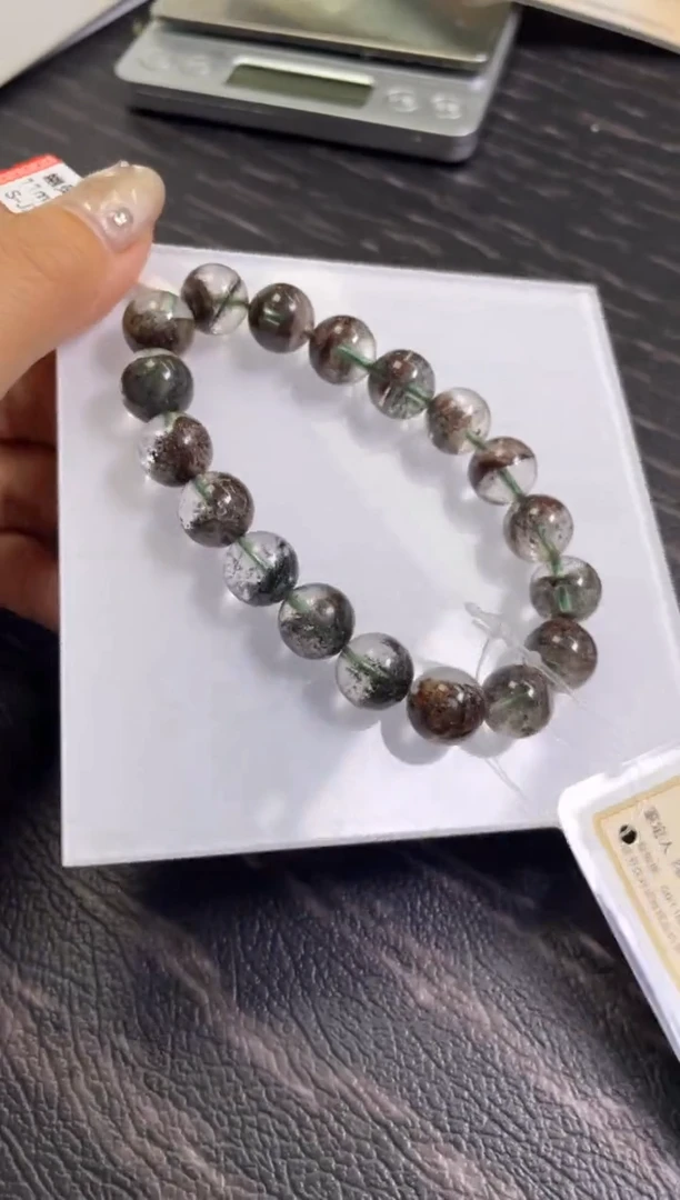 水晶手链未镶嵌11±/x-651【绿幽灵