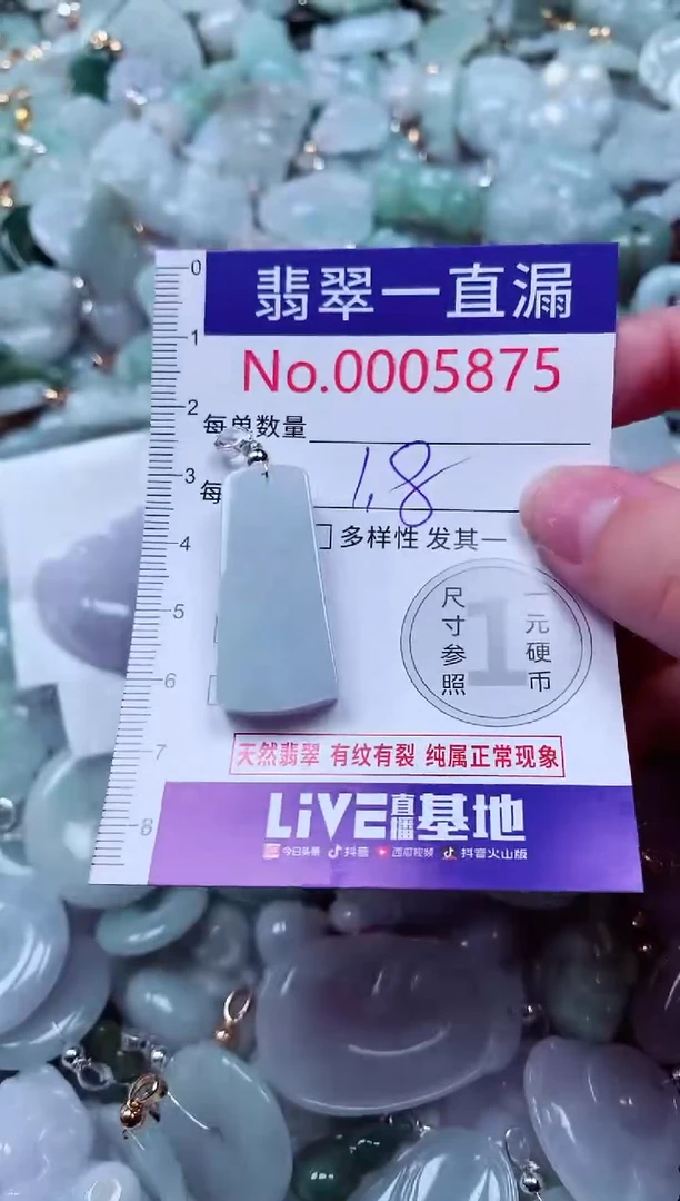 吊坠(不含链)未镶嵌翡翠5875