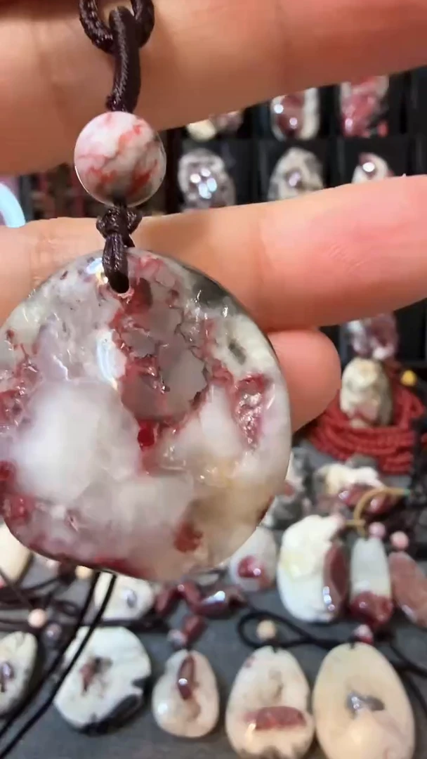 【闪购商品】天然辰砂大晶砂随行吊坠1