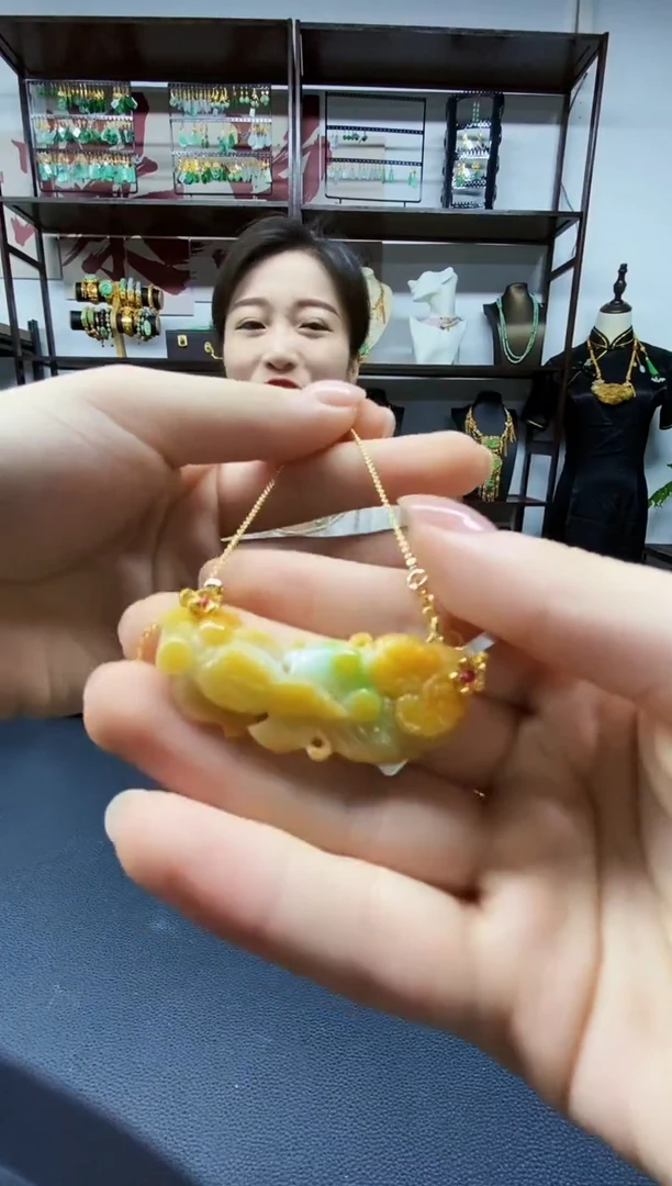 颈饰未镶嵌翡翠翡翠吊坠
