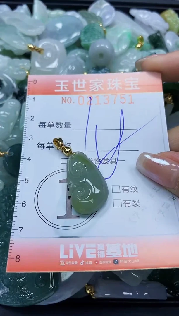 【闪购商品】翡翠未镶嵌颈饰闪购0213751