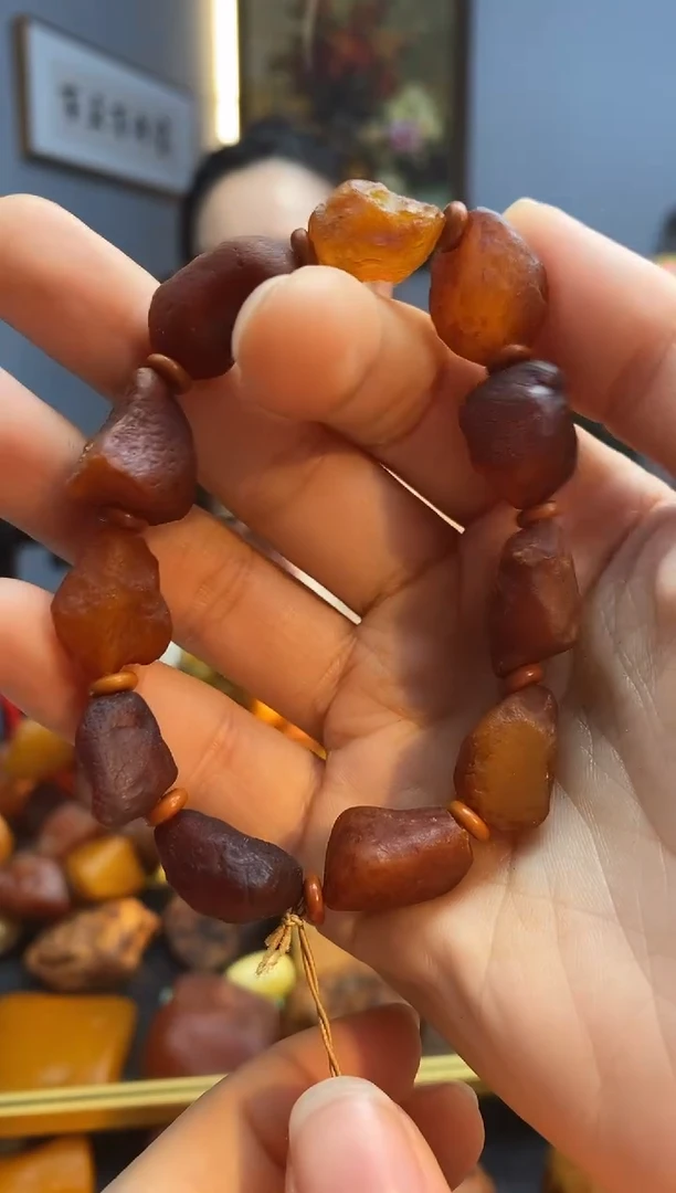 手链琥珀未镶嵌手串
