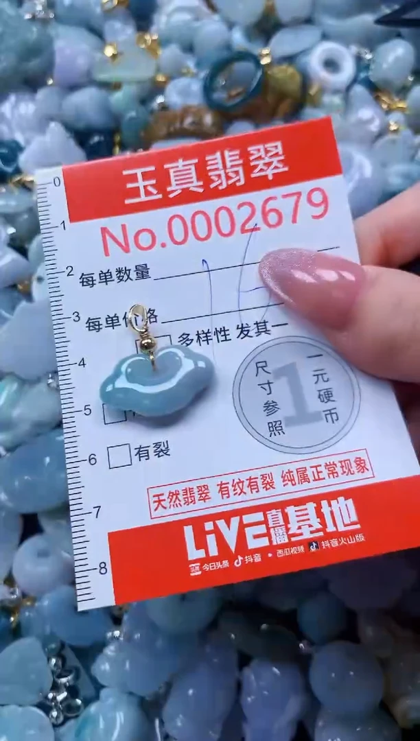 翡翠未镶嵌吊坠(不含链)2679