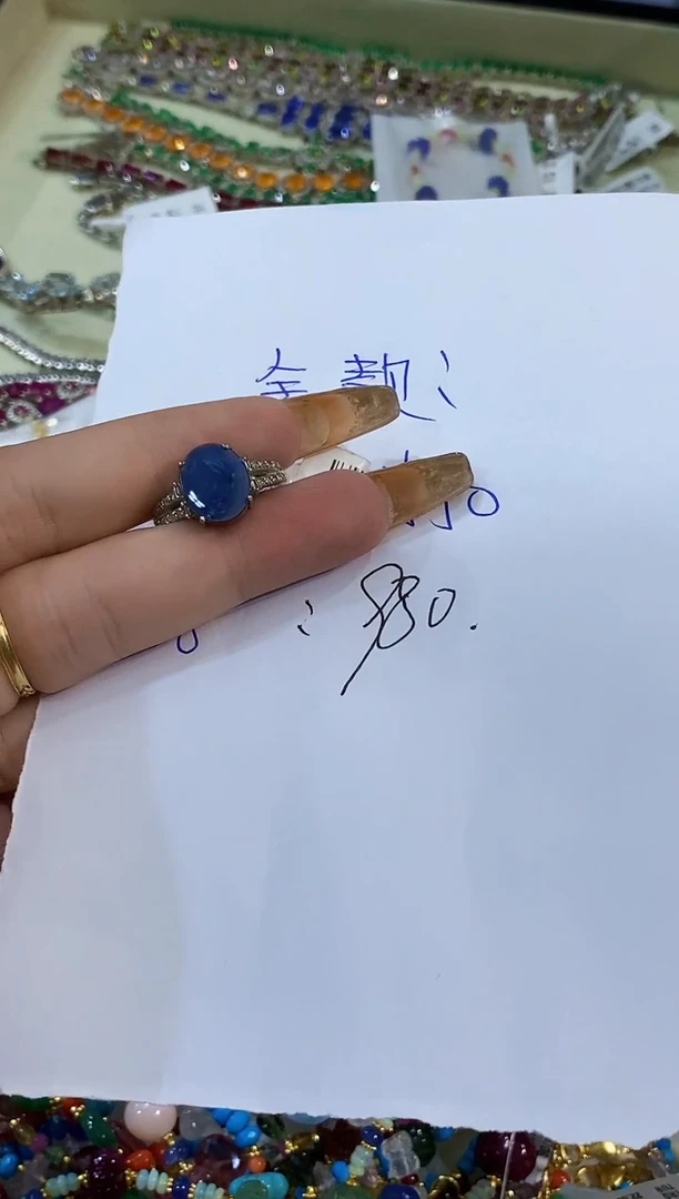 银S925镶嵌戒指/指环钻石假*僧楚楚珠宝中古甄选不退换